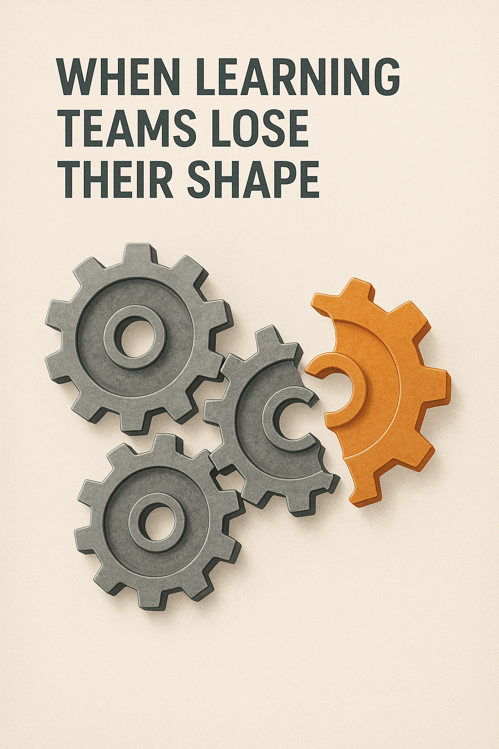 When Learning Teams Lose Their Shape